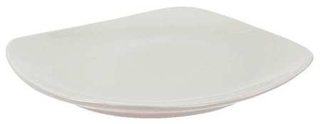 CRESTWARE Square Plate, 8-1/4", Ceramic Bright White PK24 ALSQ8