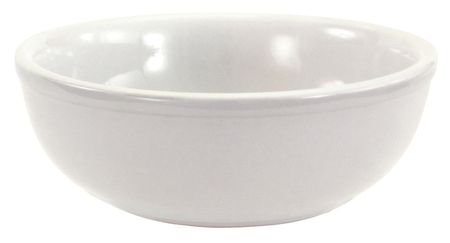 CRESTWARE Nappie Bowl, 12 oz., Ceramic Bright White PK36 AL33