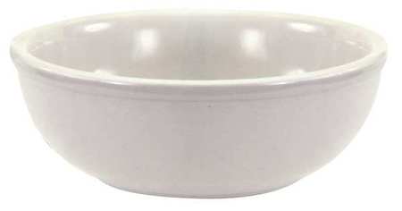 CRESTWARE Nappie Bowl, 15 oz., Ceramic Bright White PK36 AL34