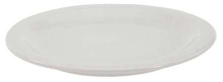 CRESTWARE Plate, 10-3/8", Ceramic Bright White PK12 AL46