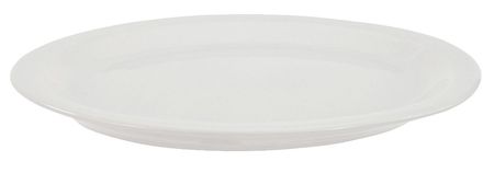 CRESTWARE Platter, 13-1/2x10-5/8 In, Alp Wht, PK12 AL53