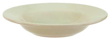 CRESTWARE Rimmed Soup Bowl, 12 oz., Ceramic Bone White PK24 CM61