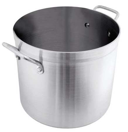 CRESTWARE Stock Pot, 80 qt, Aluminum POT80