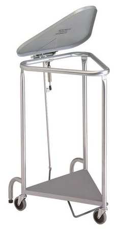 R&B WIRE PRODUCTS Knock-Down Deluxe Triangular Hamper, Powder Coated withLid Damping Function 669-KD