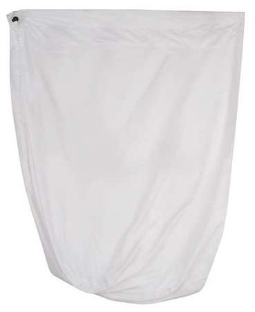 R&B WIRE PRODUCTS Drawstring vinyl Hamper Bag White 669/AMW