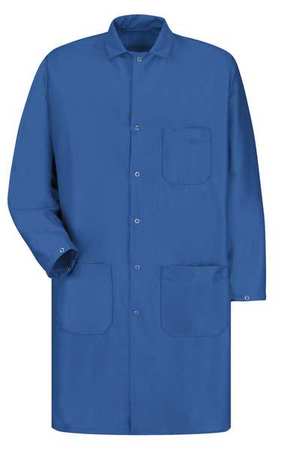 RED KAP Anti-Static Lab Coat, Blue, XL KK28BL RG XL