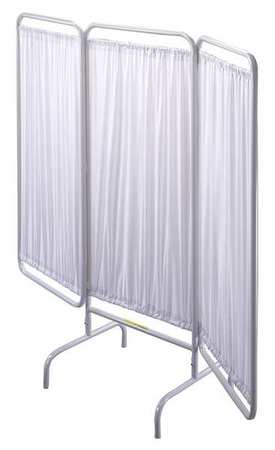 R&B Wire Products Privacy Screen, 3 Panel, White, Pdr Ct St PSS-3