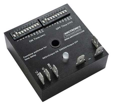 AIROTRONICS Encapsulated Timer Relay, 10A, Relay, LED TGKAD7102S3/102S3EE1HS