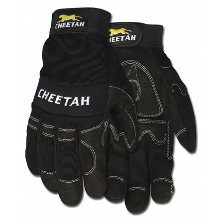 Mcr Safety Mechanics Gloves, M, Black 935CHM