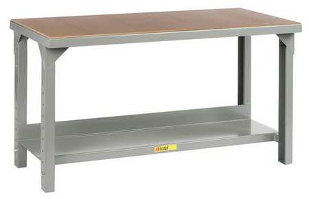 LITTLE GIANT Bolted Workbenches, Particleboard, 48" W, 27" to 41" Height, 5000 lb., Straight WSH2-3048-AH