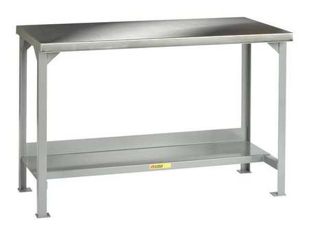 LITTLE GIANT Workbench, SS, 72" W, 30" D WSS2-3072-36