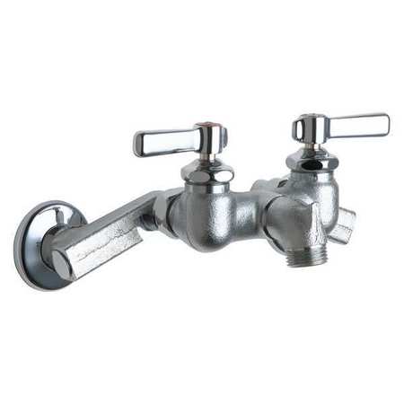 Chicago Faucet Manual 3" - 8-3/8" Mount, Hot And Cold Water Sink Faucet, Chrome plated 305-RXKRCF