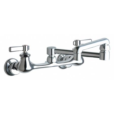 CHICAGO FAUCET Manual 7-1/4" - 8-3/4" Mount, Sink Faucet, Chrome plated 540-LDDJ13ABCP
