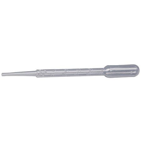 Lab Safety Supply Pipette, 3 mL, PK500 21F249
