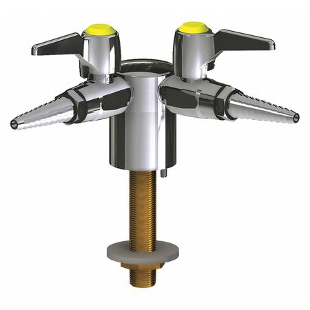 CHICAGO FAUCET Turret With Two Ball Valves 90Deg 982-VR909AGVCP