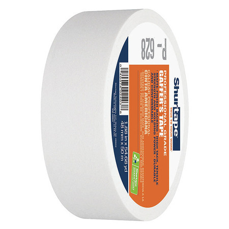 SHURTAPE Gaffers Tape, 50m x 48mm, White, PK24 P- 628