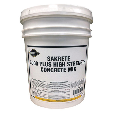 Sakrete Concrete Mix, 50 lb, Pail, Gray, 28 day Full Cure Time 120020