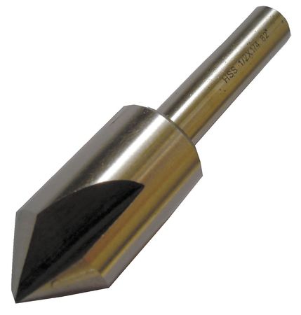 WESTWARD Countersink, 3 FL, 82 Deg, 1 In, HSS 21ML11