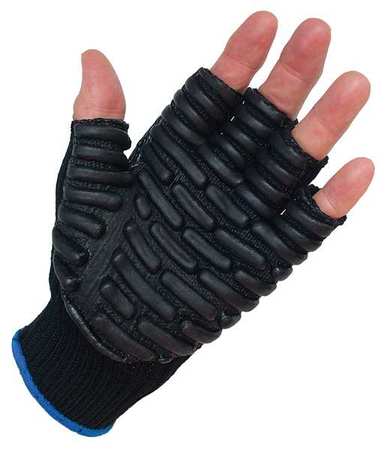 IMPACTO Anti-Vibration Gloves, Half, L, PR VI4747