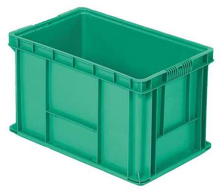 ORBIS Straight Wall Container, Green, Polyethylene, 24 in L, 15 in W, 14 1/2 in H NSO2415-14 Green