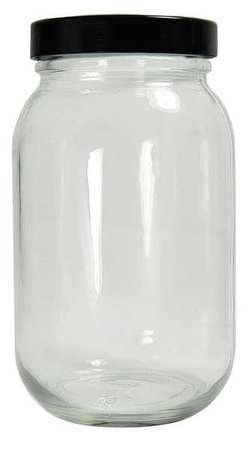 QORPAK Bottle, Wide, 32 Oz, Standard, Glass, PK12 GLC-01843