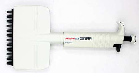 DLAB Micropipette Twelve-Channel 50-300uL ABS 21R820