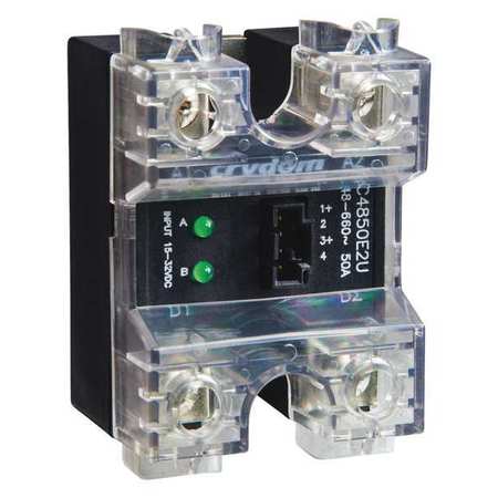 CRYDOM Dual Solid State Relay, 4 to 32VDC, 50A CC4850W2V