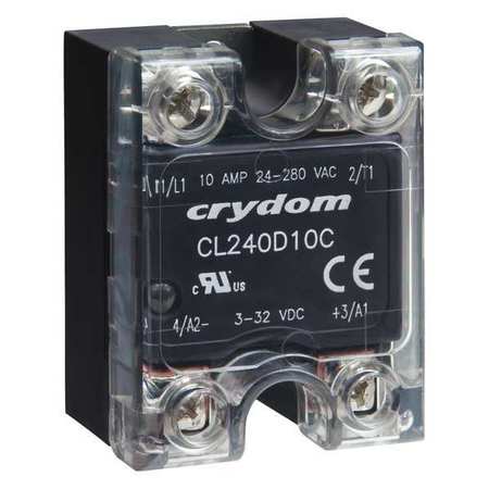 CRYDOM Solid State Relay, 90 to 250VAC, 10A CL240A10C