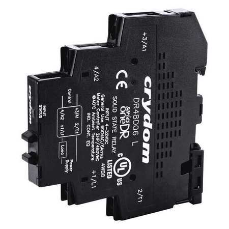 Crydom Solid State Relay, 4 to 32VDC, 6A DR24D06