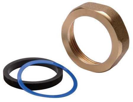 ZURN Toilet Spud, 1-1/2 In, Brass/EPDM Rubber P6000-HN-RB