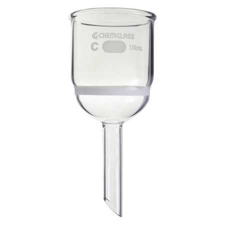 ZORO SELECT Buchner Funnel, 60mL, Fine Frit CG-1402-16