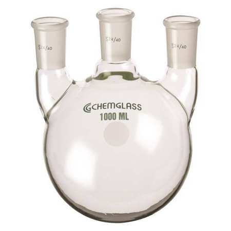 CHEMGLASS Round Bottom Flask, 500mL CG-1522-05