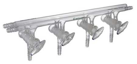 Chemglass Vacuum Manifold, Inert Gas 4-Ports CG-4441-02