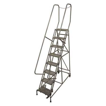 COTTERMAN 120 in H Steel Rolling Ladder, 9 Steps, 450 lb Load Capacity 1009R1824A2E10B4D3C1P6