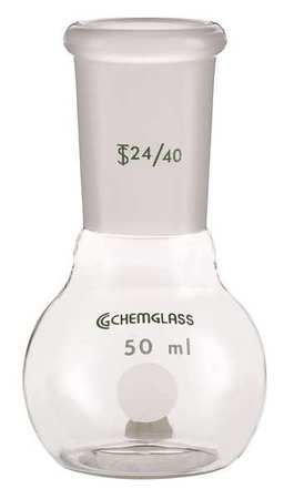 CHEMGLASS Flat Bottom Flask, 250mL CG-1500-03