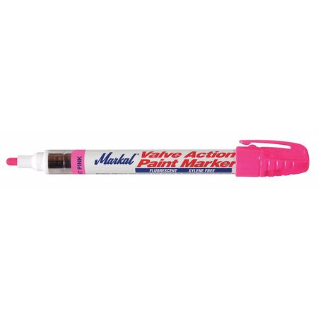 Markal Paint Marker, Medium Tip, Fluorescent Pink Color Family, Paint 97053