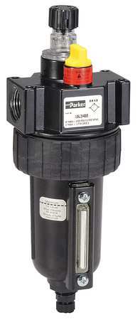 Parker Air Line Lubricator, 1/2In, 90 cfm, 250 psi 16L34BE