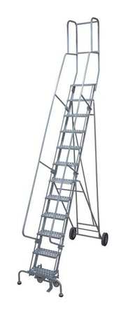 Cotterman 202 in H Steel Rolling Ladder, 16 Steps, 450 lb Load Capacity 6516R1840A1E10B4BC1P3