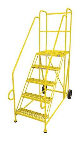 COTTERMAN 7 ft 2 in Work Platform, Steel, 5 Steps, Powder Coated Finish, 800 lb Load Capacity 5TAP2424RA3E24B11D3C2P6