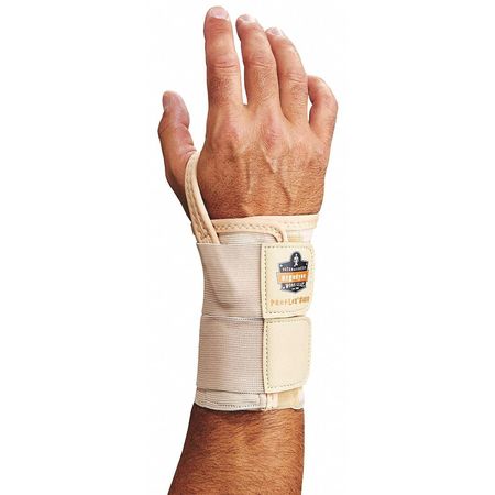 Proflex By Ergodyne Wrist Support, Left, XL, Tan 4010