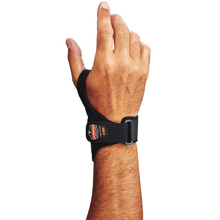 Proflex By Ergodyne Wrist Support, M, Right, Black 70204