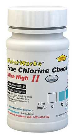 Industrial Test Systems Test Strips, Chlorine 480124