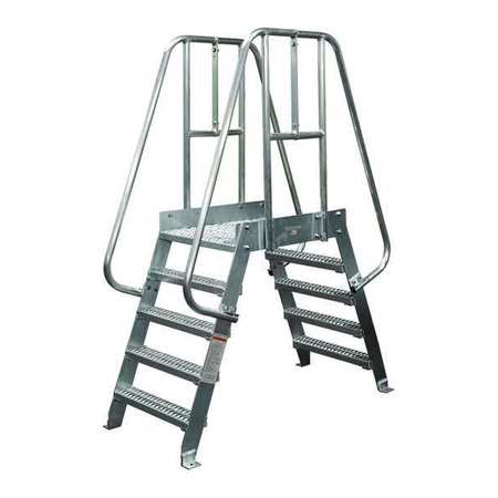 COTTERMAN Crossover Ladder, 5 Step, Steel, 82In. H. 5SPS24A7C1P3