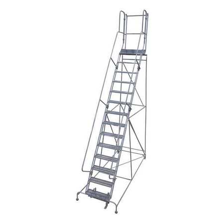 COTTERMAN 232 in H Steel Rolling Ladder, 19 Steps, 450 lb Load Capacity 1X19R3248A3E30B4W4C1P2