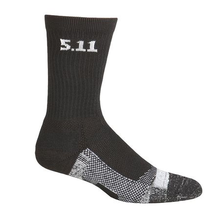 5.11 Compression Socks, Men's, 6 In, Black, Pr 59047