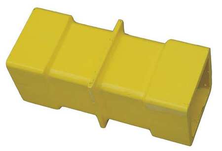 ZORO SELECT Collar Connector, Steel, Yellow, 9 In. 21XL89