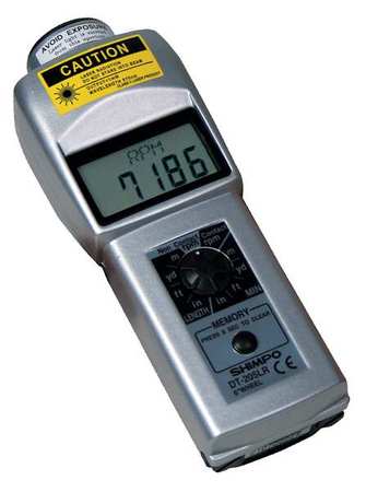 Shimpo Tachometer, 6 to 99,999 rpm DT-205LR