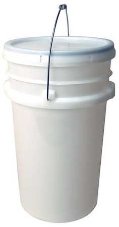 Zoro Select Pail, Open Head, Round, 7 gal, PE, Natural GN2170-CDL