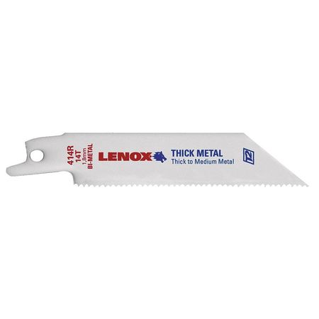LENOX 4" L x Metal Cutting Reciprocating Saw Blade 20550414R