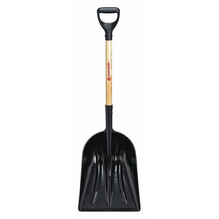 CORONA TOOLS Scoop Shovel, Poly Blade, 30 in L Wood Handle SS 42011